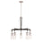 Minka Lavery Pullman Junction 5 Light Chandelier, Coal/Nickel/Clear - 2895-691