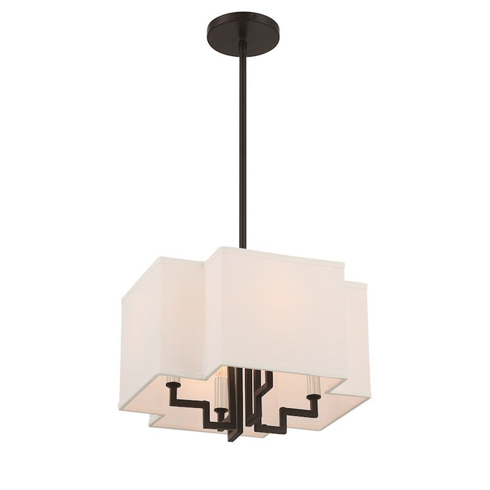 Minka Lavery Upham Estates 4 Lt Convertible Pendant/Semi Flush, Coal - 2954-572