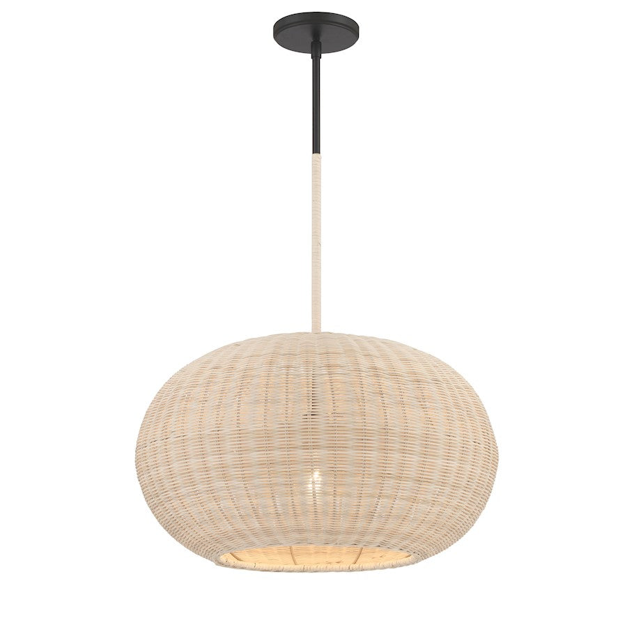 Minka Lavery Modjeska 1 Light Pendant, Coal - 3545-66A