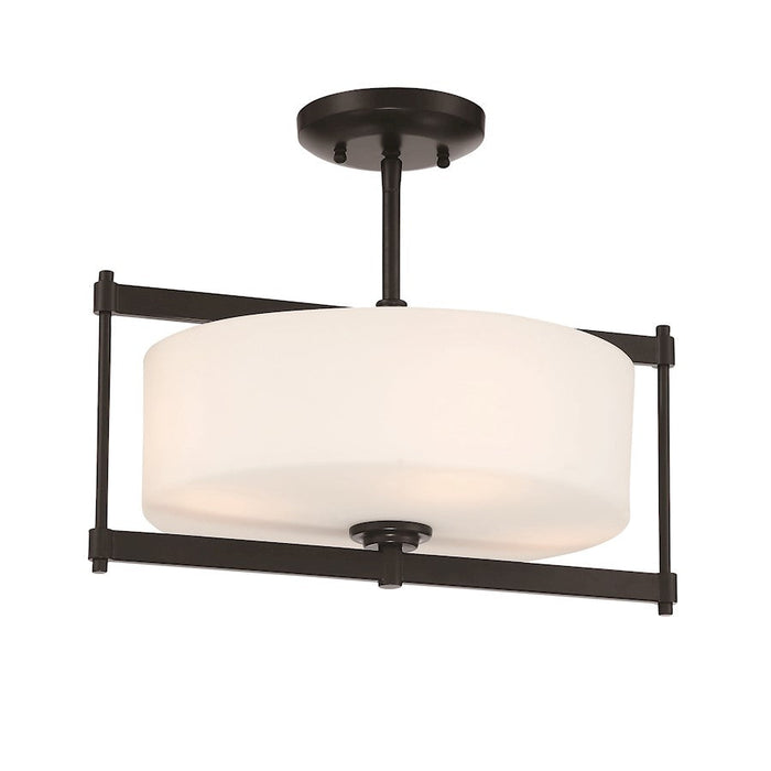 Minka Lavery First Avenue 4 Light Semi Flush Mount, Coal - 3843-66A