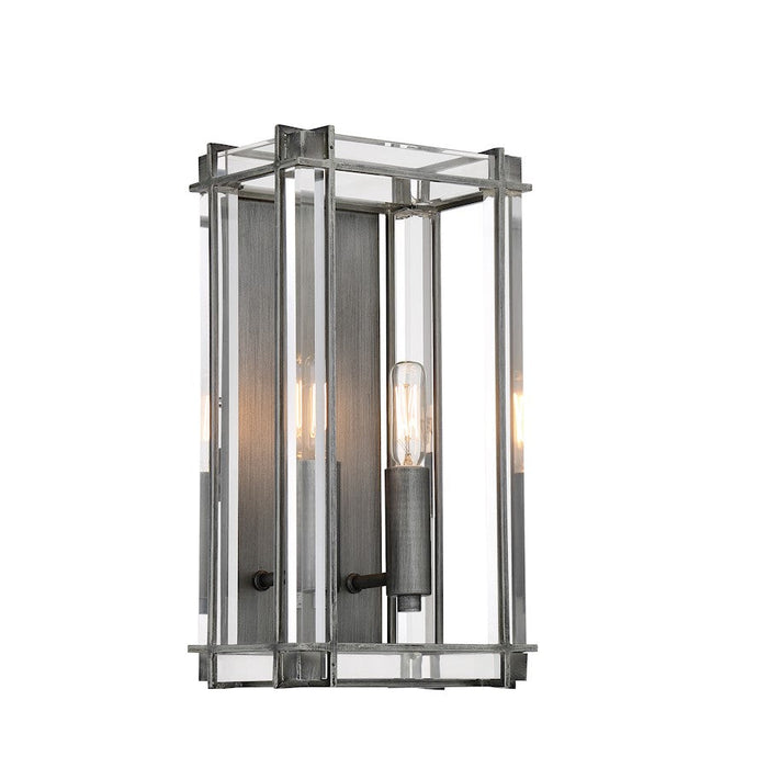 Minka Lavery Langen Square 2 Light Wall, Antique Nickel (Painted) - 3852-756