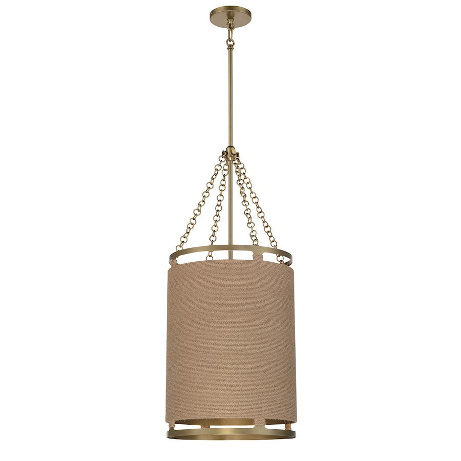 Minka Lavery Windward Passage 4 Light Pendant, Soft Brass - 3864-695