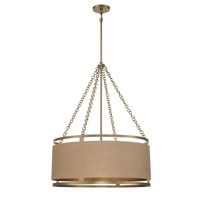 Minka Lavery Windward Passage 6 Light Pendant, Soft Brass - 3866-695