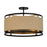 Minka Lavery Windward Passage 4 Light Semi Flush, Coal/Soft Brass - 3869-726