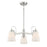 Minka Lavery Beckonridge 3 Light Chandelier, Nickel/Etched Opal - 3993-84