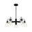 Minka Lavery Beckonridge 5 Light Chandelier, Coal/Clear - 3995-66A