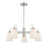 Minka Lavery Beckonridge 5 Light Chandelier, Nickel/Etched Opal - 3995-84