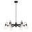 Minka Lavery Beckonridge 6 Light Chandelier, Coal/Clear - 3996-66A