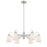 Minka Lavery Beckonridge 6 Light Chandelier, Nickel/Etched Opal - 3996-84