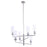 Minka Lavery Acacia 6 Light Chandelier, Brushed Nickel/Clear - 4046-84