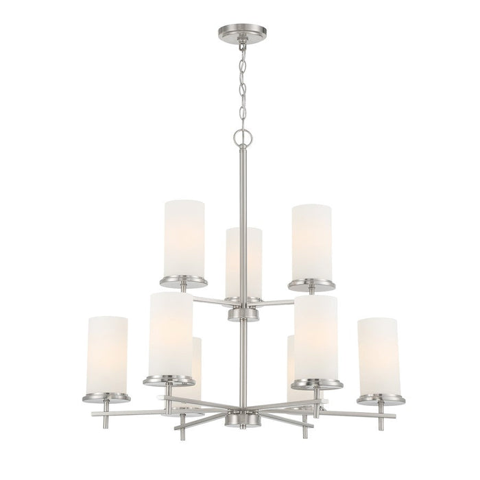 Minka Lavery Haisley 9 Light Chandelier, Brushed Nickel - 4099-84