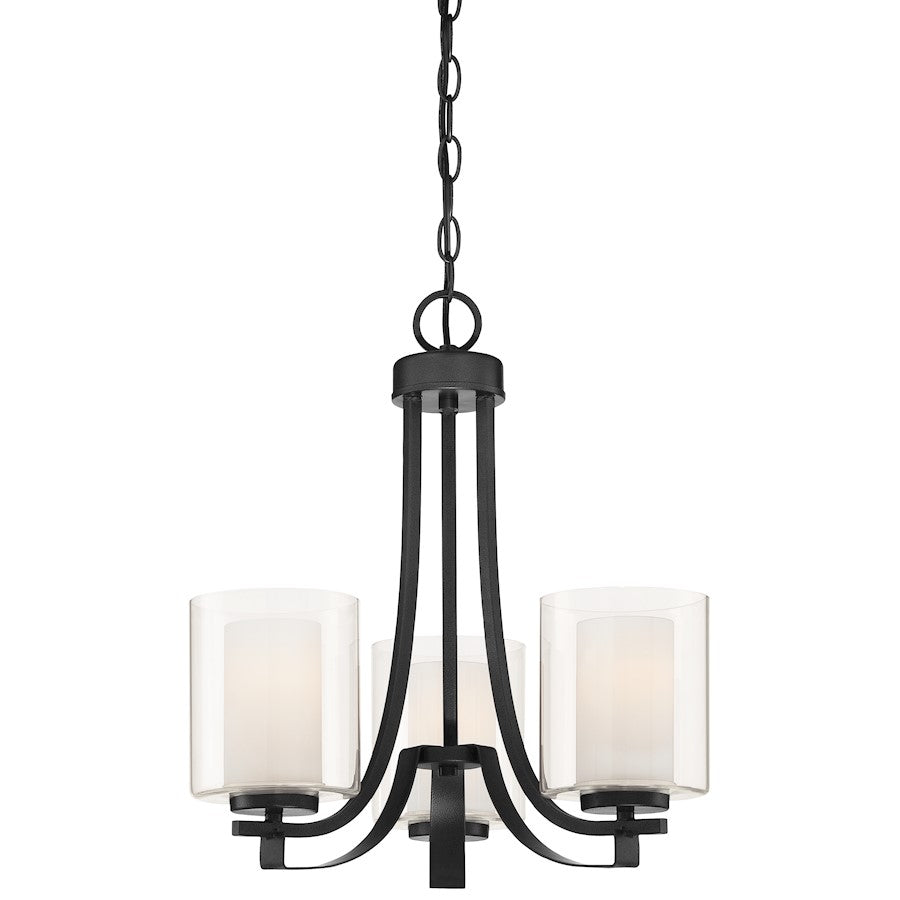 Minka Lavery Parsons Studio 3 Light Chandelier, Sand Coal - 4103-66