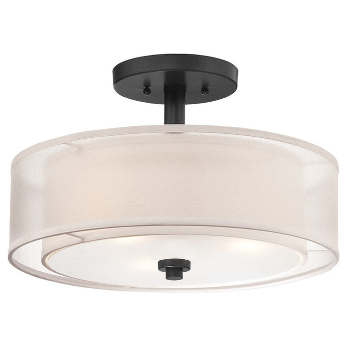 Minka Lavery Parsons Studio 3 Light Semi Flush, Sand Coal - 4107-66