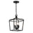 Minka Lavery Laurel Estate 4 Light 10" Semi Flush, Coal - 4445-66A