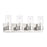 Minka Lavery Vernon Place 4 Light Bath Vanity, Chrome/Clear Ribbed - 5894-77