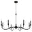 Minka Lavery Halifax County 8 Light Chandelier, Textured Black - 6258-076