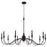 Minka Lavery Halifax County 10 Light Chandelier, Textured Black - 6259-076