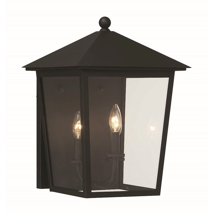 Minka Lavery Noble Hill 3 Light Outdoor Wall Mount, Sand Coal - 72132-66