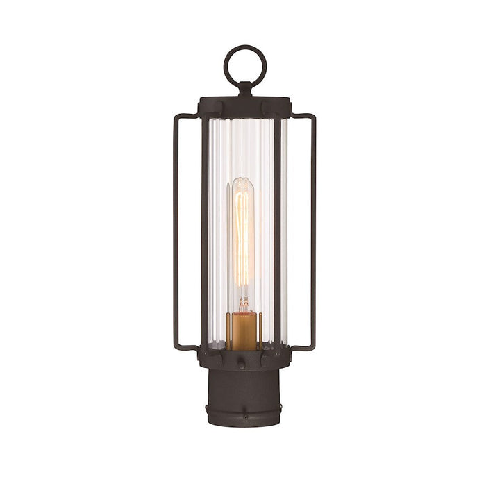 Minka Lavery Avonlea 1 Light Outdoor Post Mount, Coal /Gold - 72736-66G