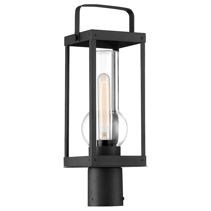 Minka Lavery Sullivans Landing 1 Lt 18" Outdoor Post Lantern, Coal - 73166-66