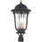 Great Outdoors Peale Street 4 Light Post, Coal/Gold/Clear Ribbed - 73239-738