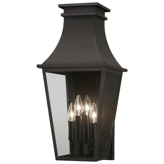 Minka Lavery Gloucester 4 Light Small Outdoor Wall Mount, Sand Coal - 7992-66