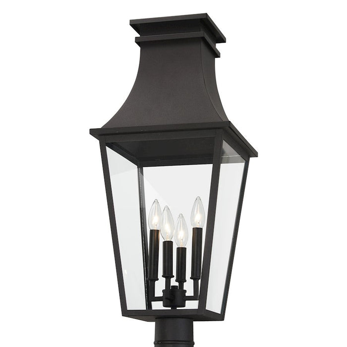 Minka Lavery Gloucester 4 Light Outdoor Post Mount 12", Sand Coal - 7996-66