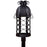 Minka Lavery Montalbo 1 Light 13" Outdoor Post Mount, Coal - 9246-1-66-PL