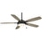 Minka Aire Lun Aire 54" Ceiling Fan/LED Light Kit, Coal/Opal/Grey - F534L-CL-SG