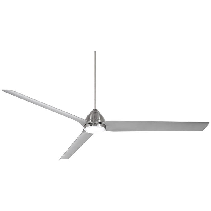 Minka Aire Java Xtreme 84" LED Ceiling Fan/Wifi, Nickel/Etch/Silver - F754L-BNW