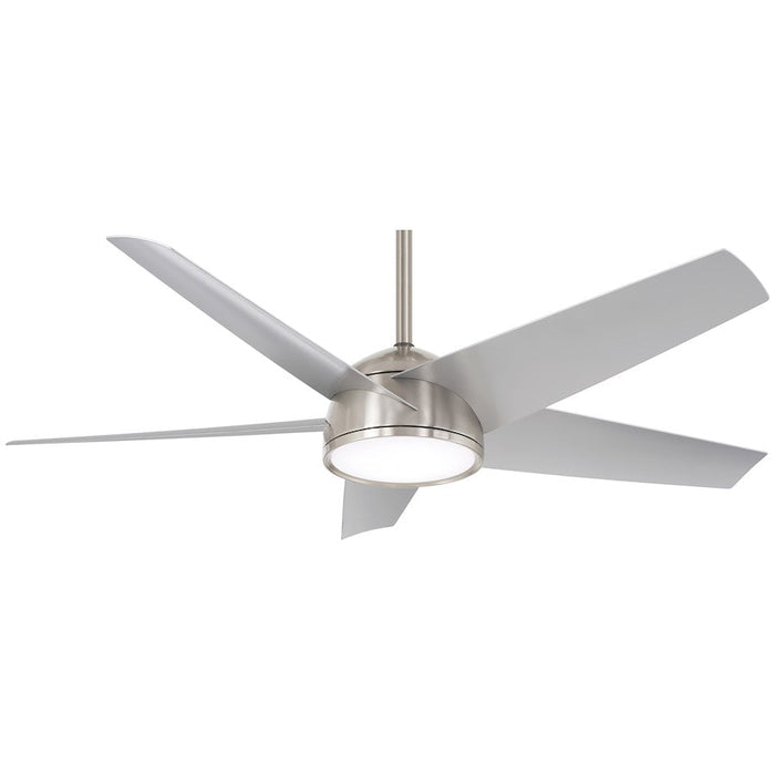 Minka Aire Chubby 58" Outdoor LED Ceiling Fan/Wifi, Nickel/Etch/Silv - F781L-BNW