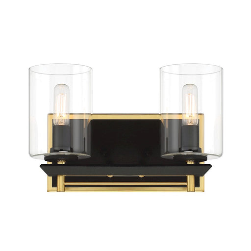 Minka Metropolitan Sable Point 2 Light Bath Lamp, Sand Coal/Gold - N1852-707