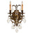 Minka Metropolitan 2 Light Wall Sconce, 15.75", Oxide Brass