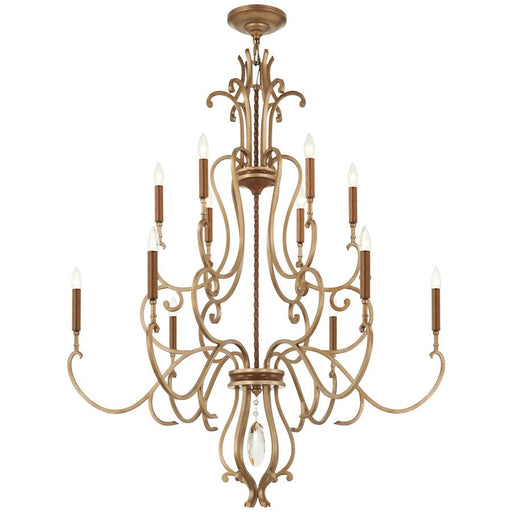 Minka Metropolitan Magnolia Manor 12 Light Chandelier, Gold/Bronze - N6559-690