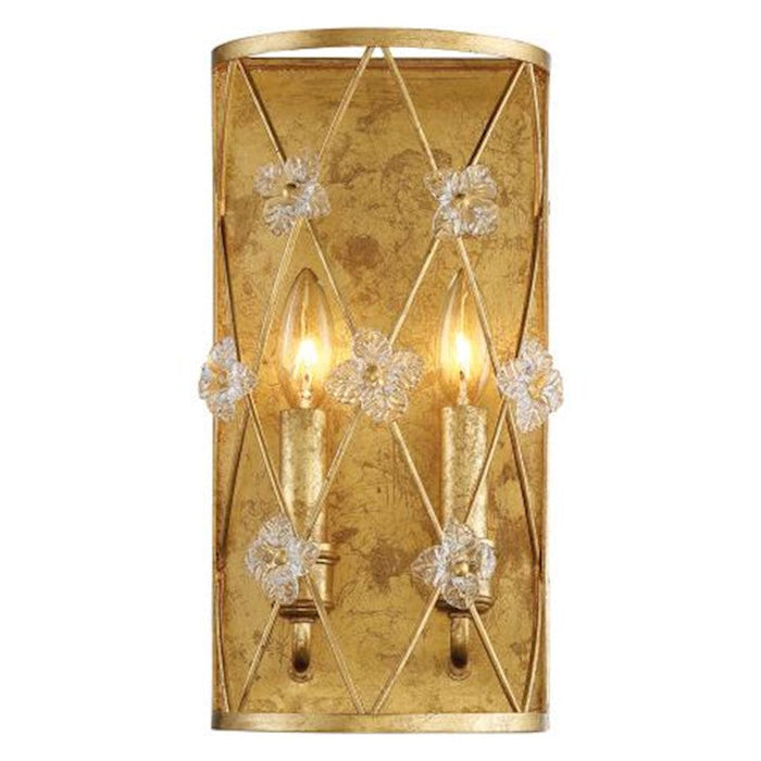 Minka Metropolitan Victoria Park 2 Light Wall Sconce, Elara Gold