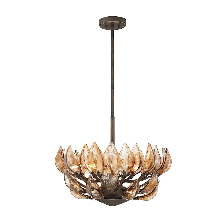 Minka Metropolitan Arboles 6 Light Pendant, Heritage Bronze - N6686-874