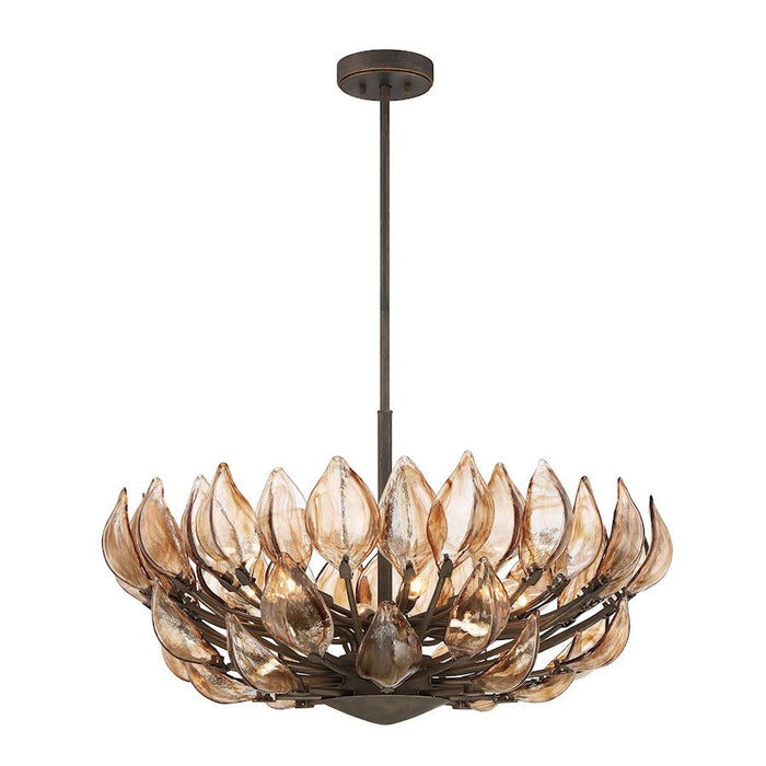 Minka Metropolitan Arboles 8 Light Pendant, Heritage Bronze - N6688-874