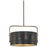 Minka Metropolitan Contrast 5 Lt Pendant/Semi Flush, Brass/Coal - N6695-857