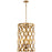 Minka Metropolitan Coronade 4 Light Pendant, Pandora Gold Leaf