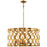 Minka Metropolitan Coronade 6-Light Pendant/Convertible Semi Flush Mount, Pandora Gold