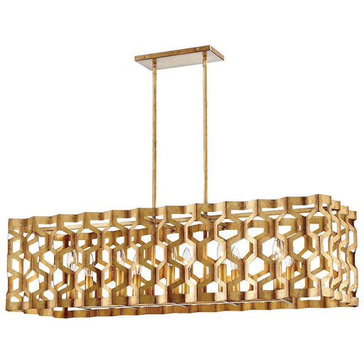 Minka Metropolitan Coronade 10 Light Island Light, Pandora Gold Leaf