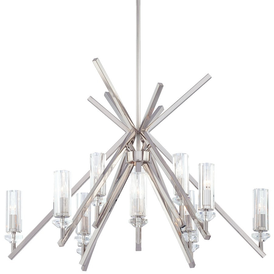 Minka Metropolitan Fusano 12 Light Chandelier, Polished Nickel - N6831-613