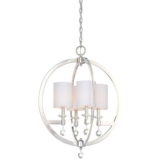 Minka Metropolitan Chadbourne 4-Light Pendant, 29.5", Polished Nickel