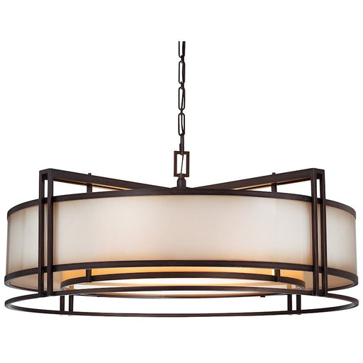 Minka Metropolitan Underscore 5 Light Drum Pendant, Bronze - N6967-1-267B