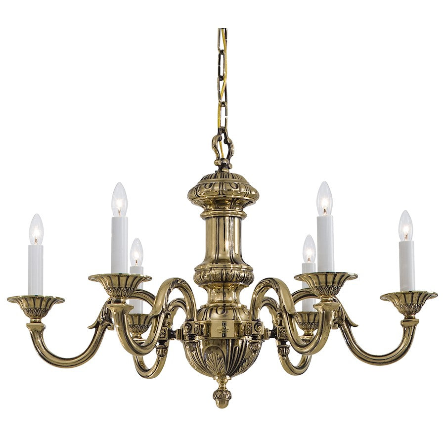 Minka Metropolitan 6 Light Chandelier, Polished Nickel - N700206