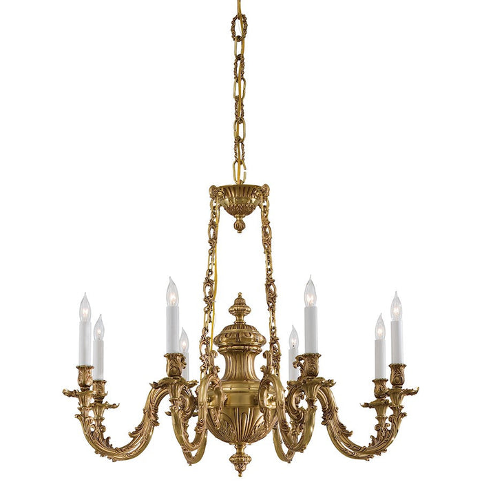 Minka Metropolitan 8 Light Chandelier, Polished Nickel - N700408