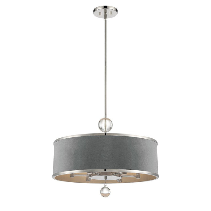 Minka Metropolitan Luxour 6 Light Pendant, Polished Nickel - N7326-613