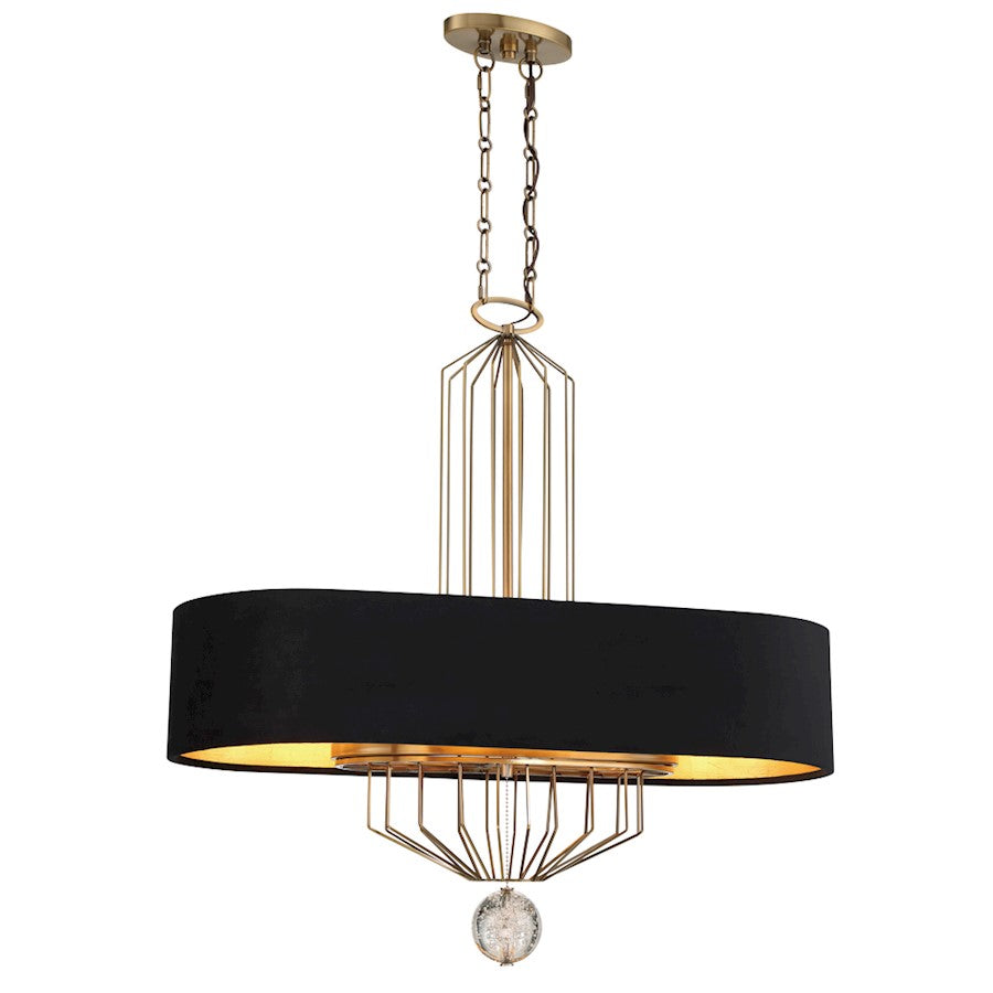 Minka Metropolitan Grandeur 8 Light Island Light, Aged Brass - N7339-790