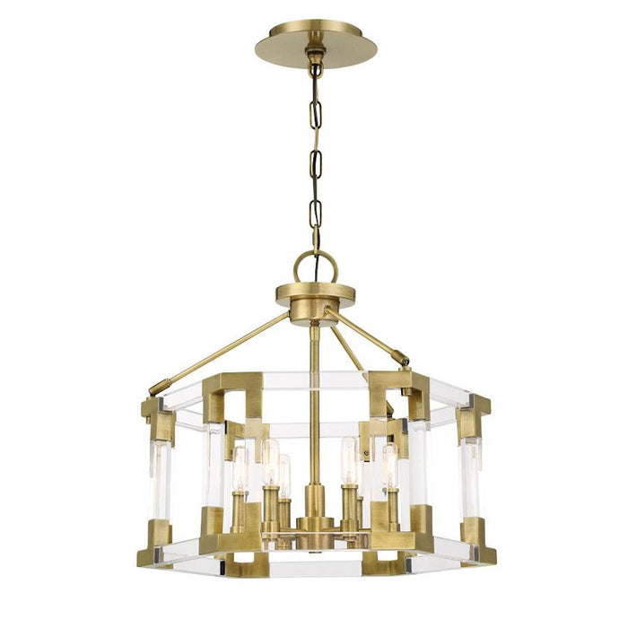 Minka Metropolitan Prima Vista 6 Lt Convert Semi Flush/Pendant, BRS - N7355-790