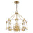 Minka Metropolitan Prima Vista 8 Light Chandelier Fixture, Brass - N7358-790